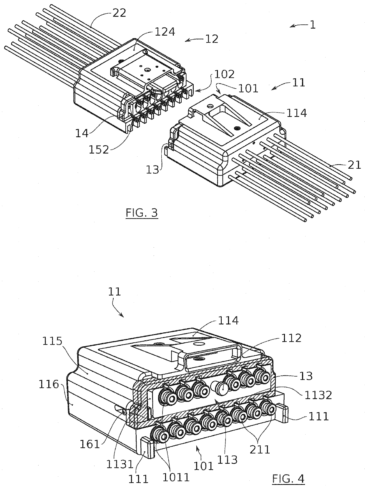 Connector for cables