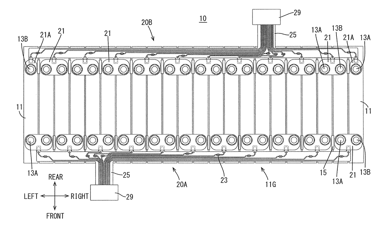 Battery wiring module