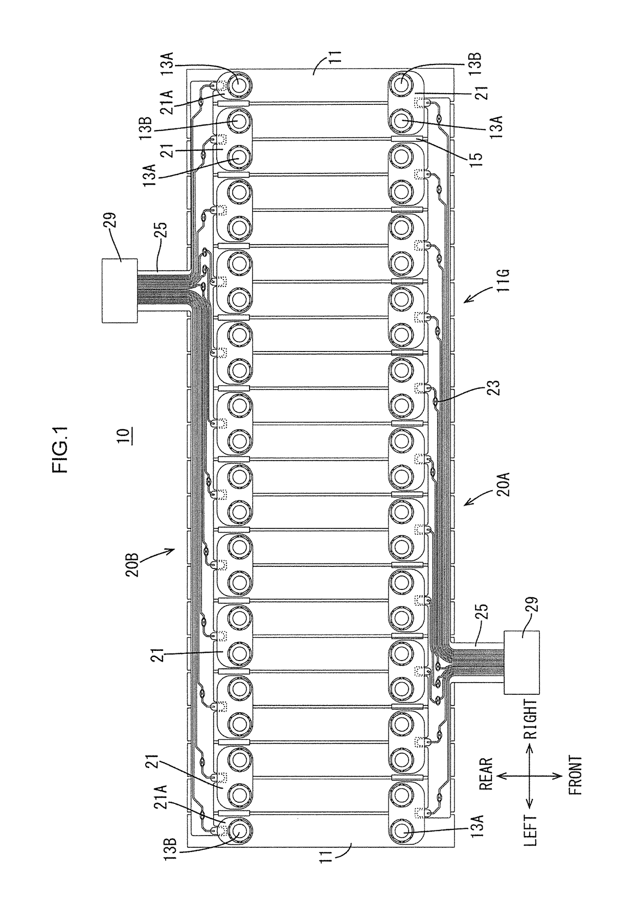 Battery wiring module