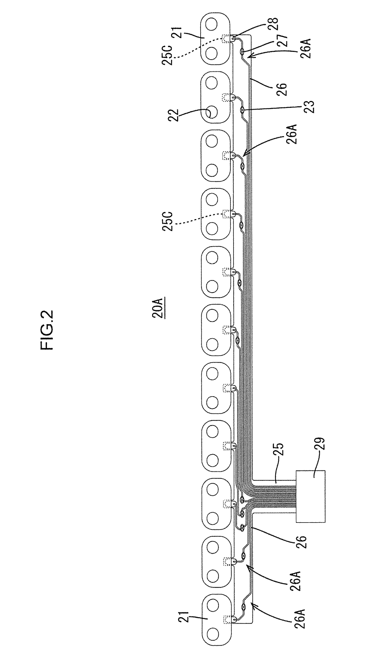 Battery wiring module