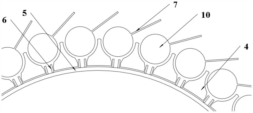 Full-premixing water-cooling gas burner with dynamically adjustable gas flow channel