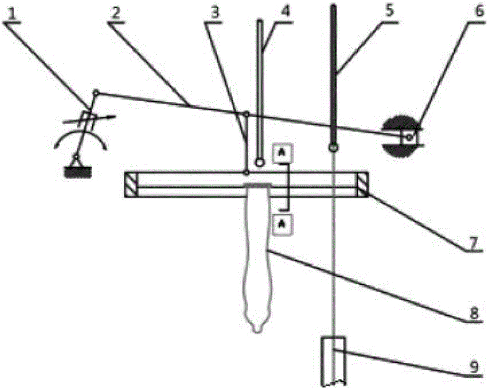 Condom queuing and rapid positioning device based on crank-slider mechanism