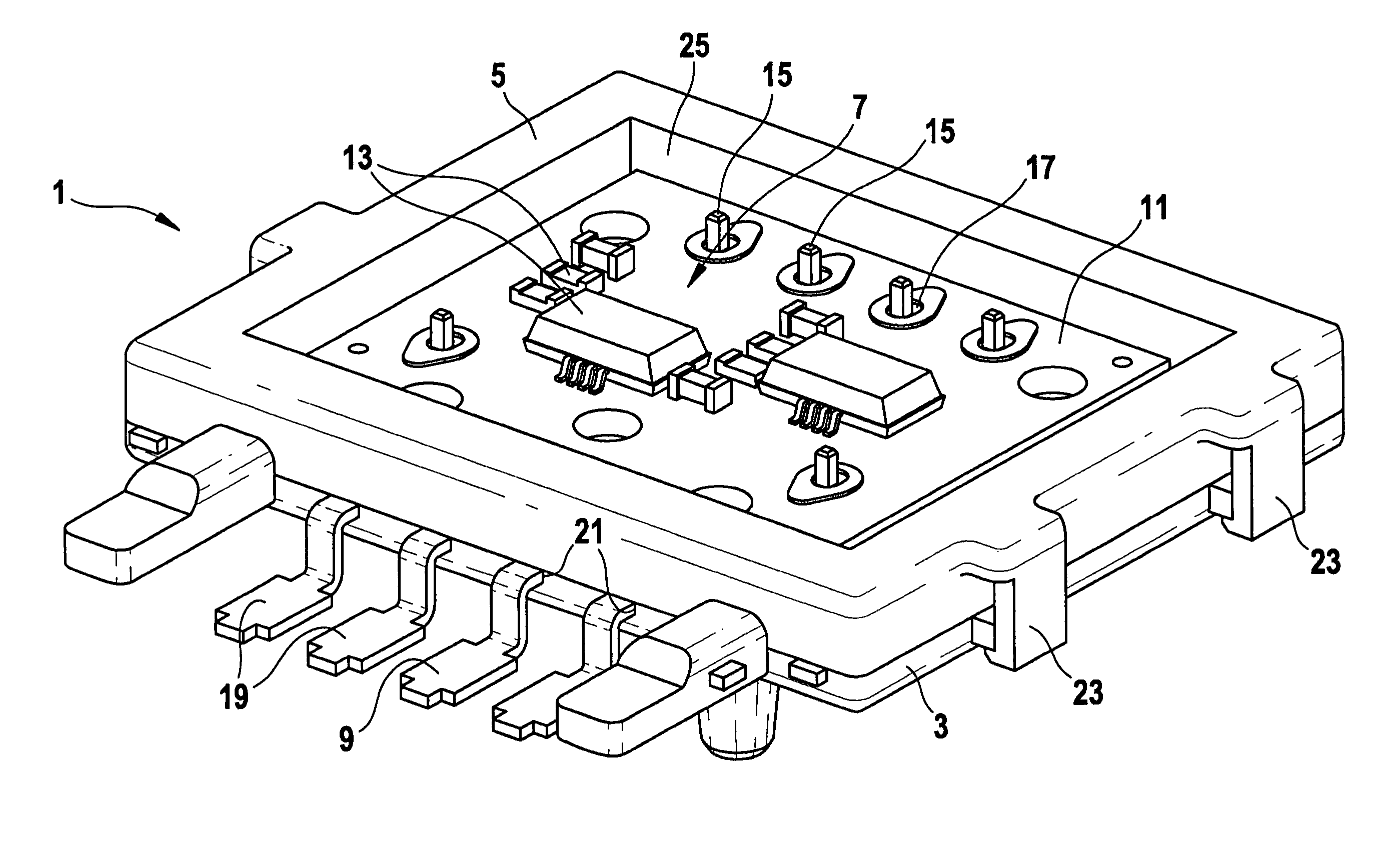 Sealing frame and method for covering a component