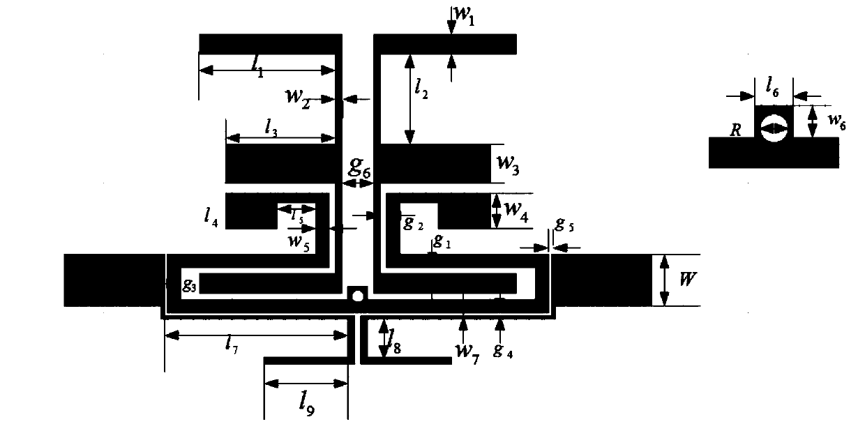 Tri-band bandpass microstrip filter with E-type resonators and stepped impedance resonators