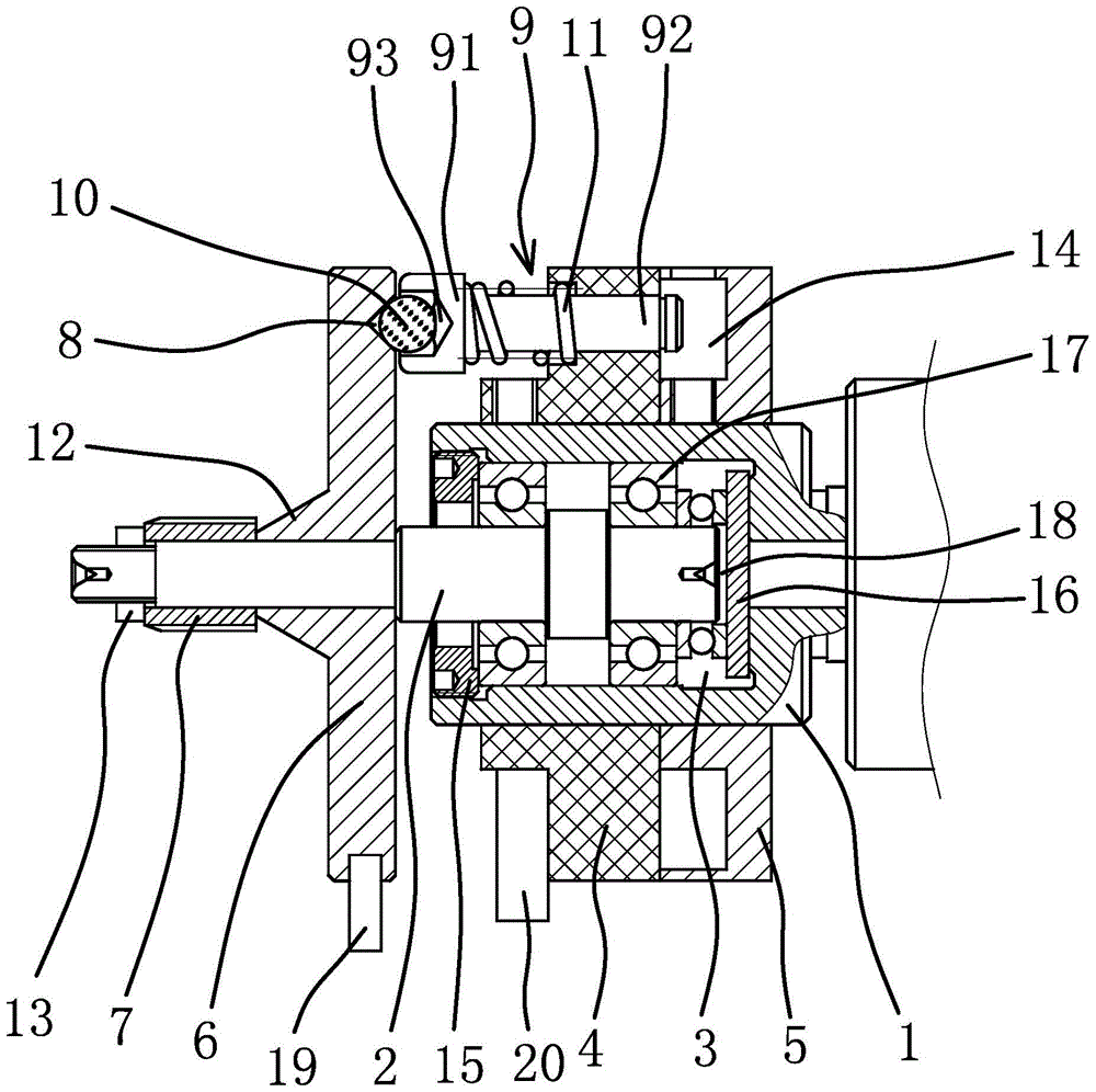 A spline gear rubbing positioning tool