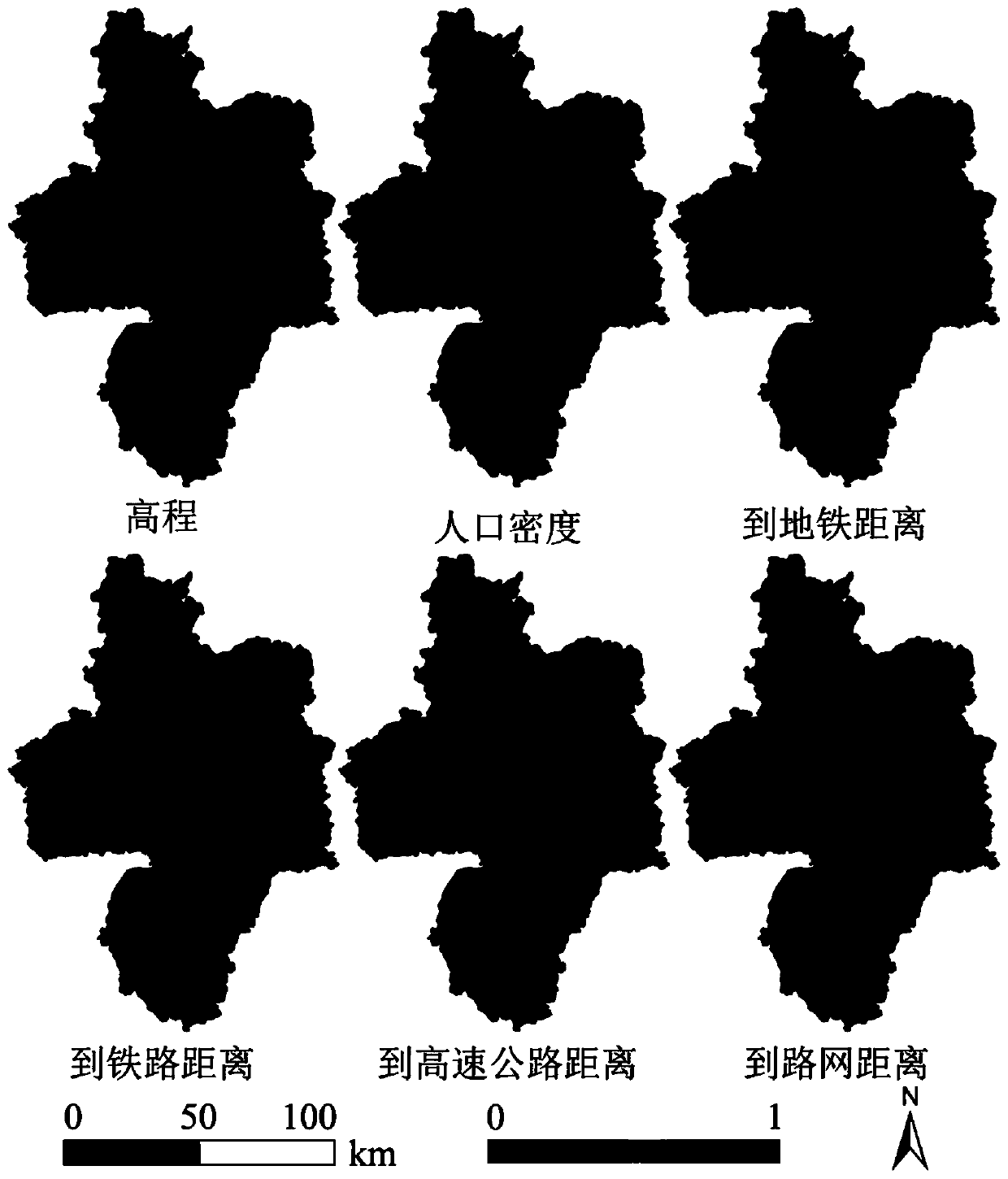 Urban land utilization change simulation cellular automaton method based on BSVC method