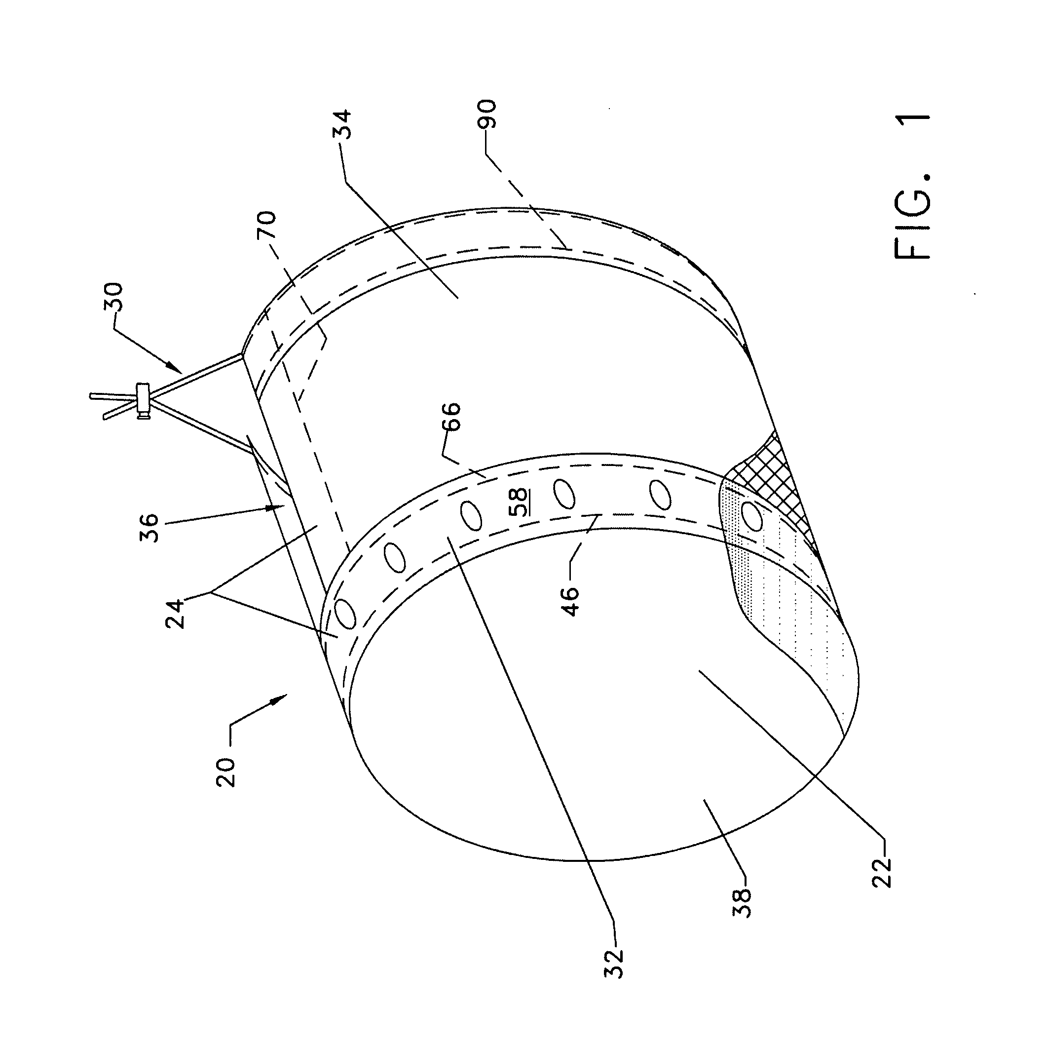 Cover for the head of a foaming brush