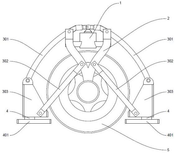 Vehicle automatic wheel block anti-rolling device