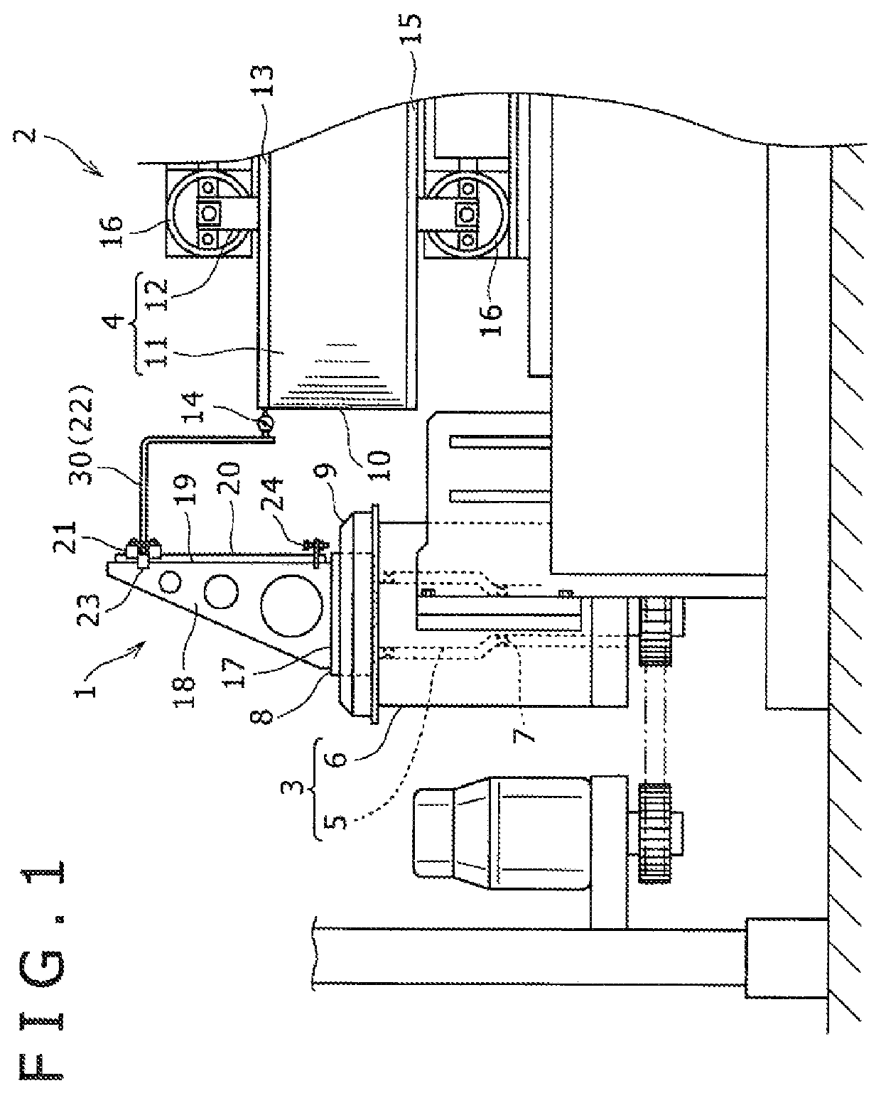 Rotation drum alignment ascertaining device