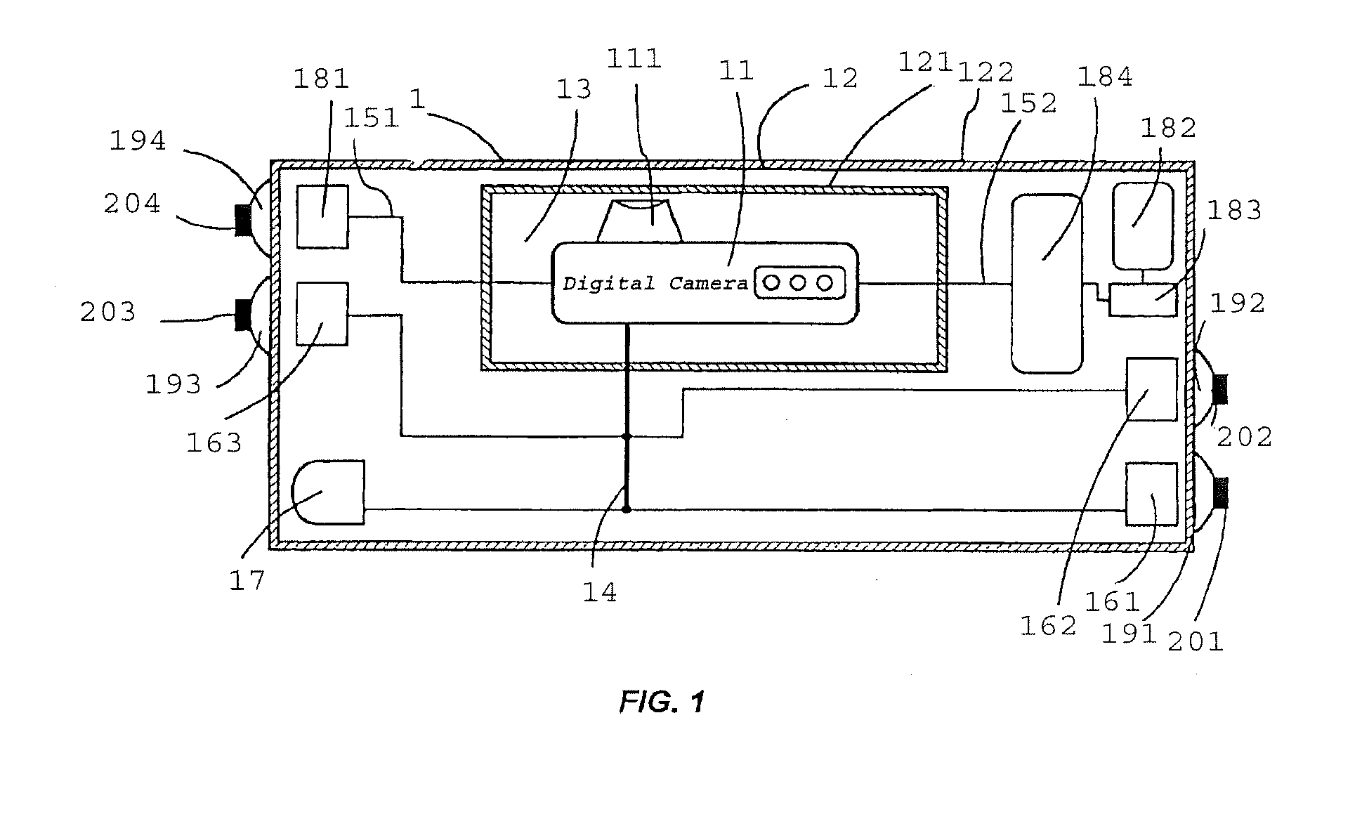 Sealed, waterproof digital electronic camera system and method of fabricating same