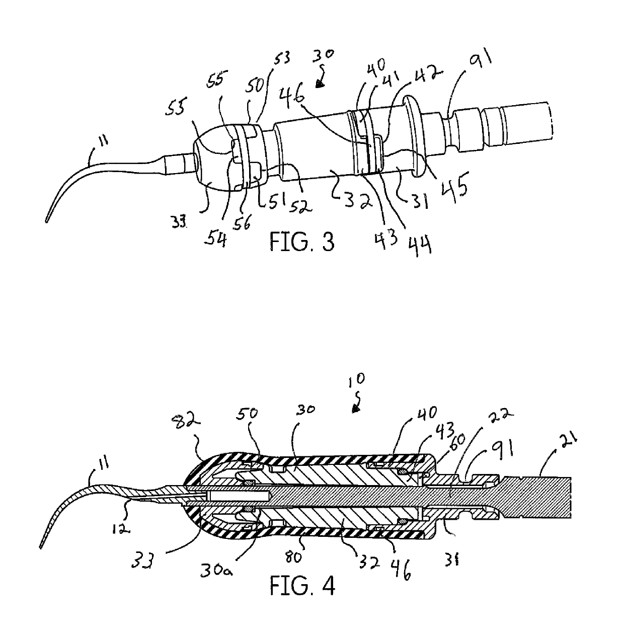 Ultrasonic dental scaler insert with ergonomic grip design