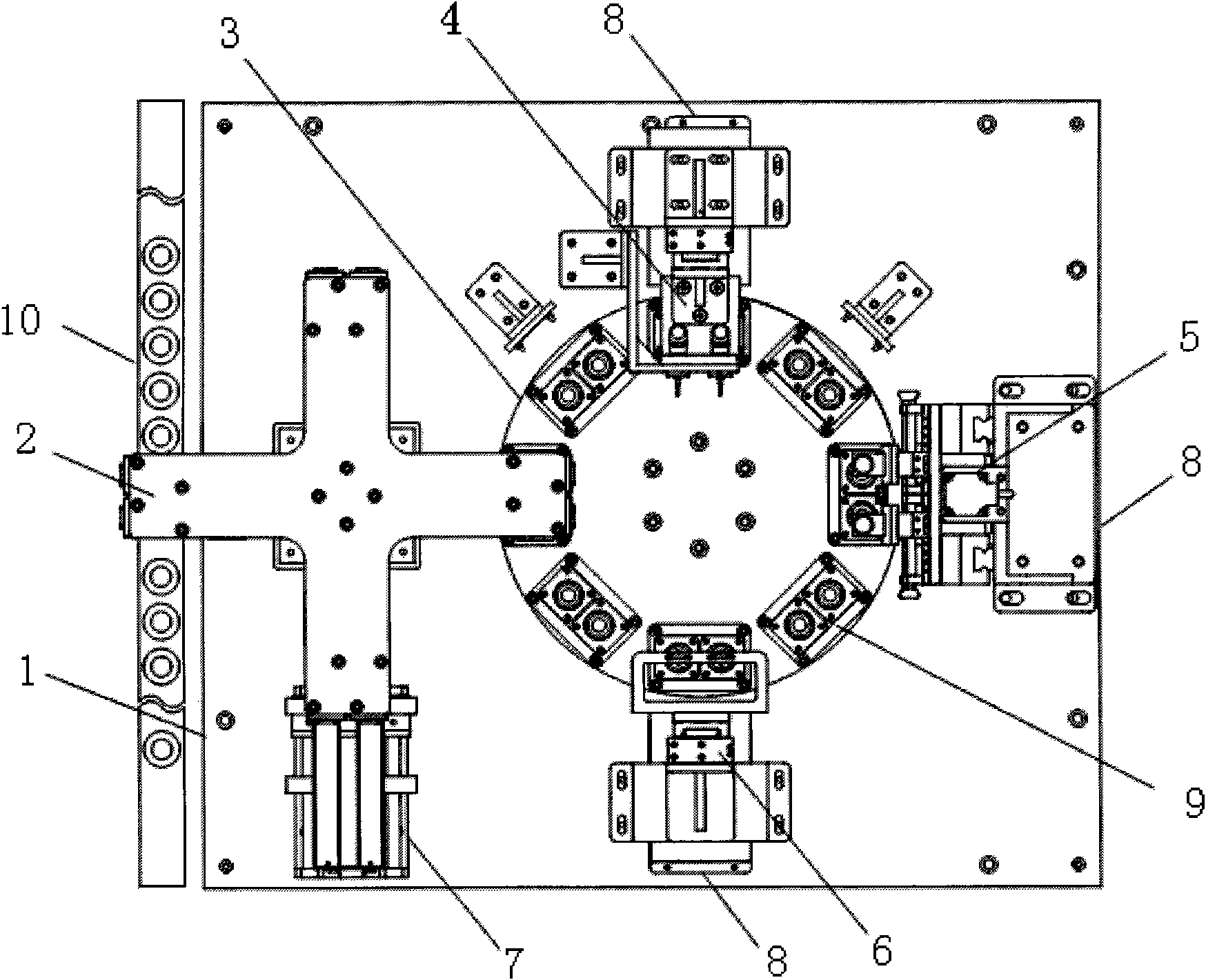 Automatic glue spreading machine