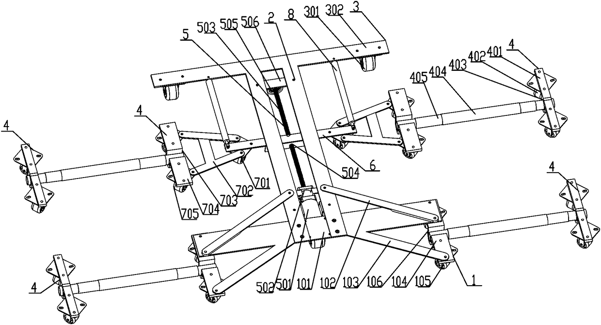 Portable auxiliary parking device and use method