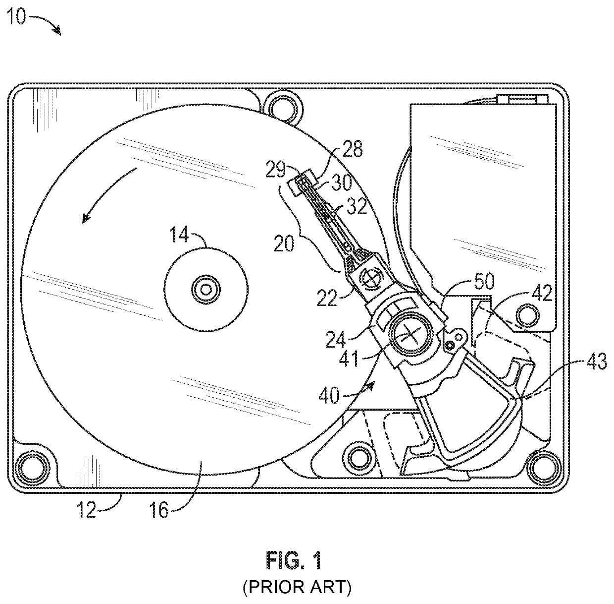 Current-assisted magnetic recording write head with wide conductive element in the write gap