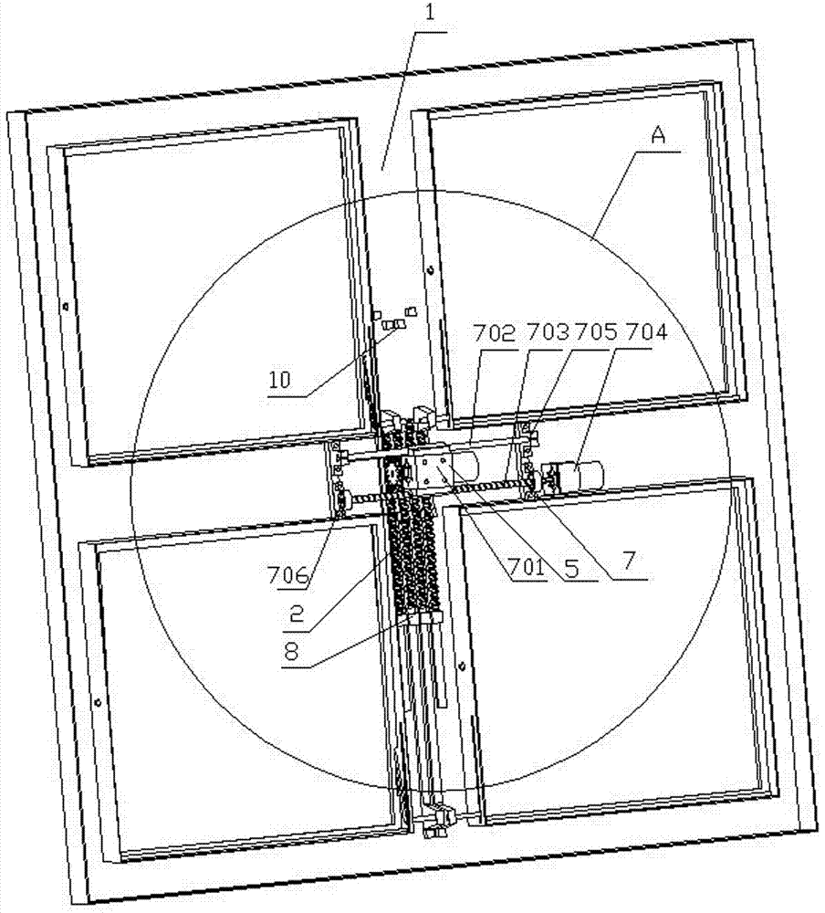 Window opener applied to arranged suspended sash window set