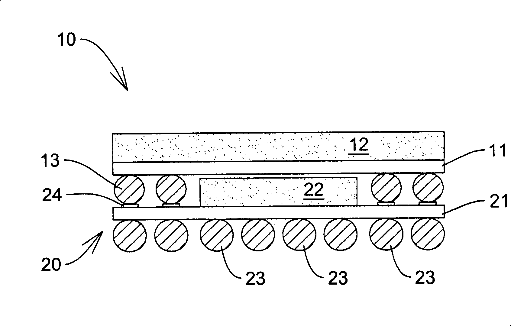 Packaging body capable of repeatedly stacking