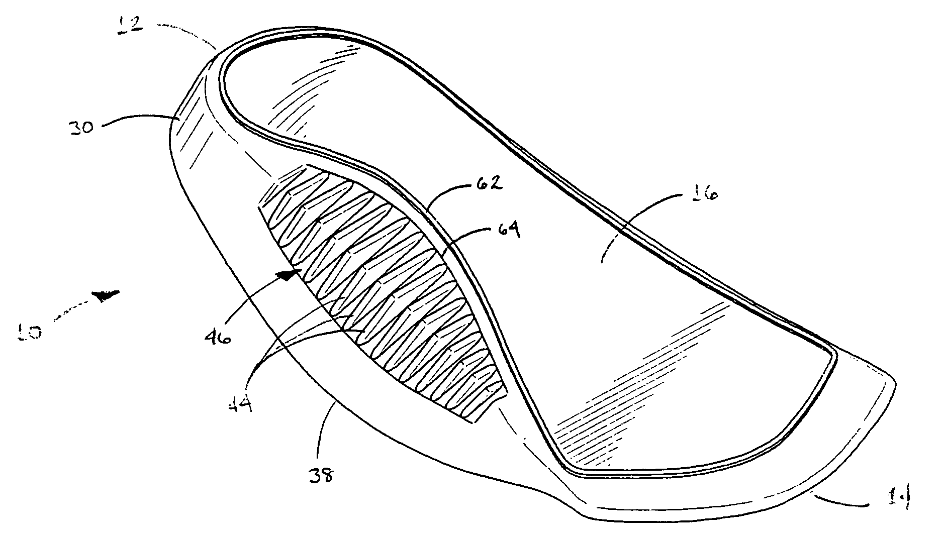 Molded orthotic insert