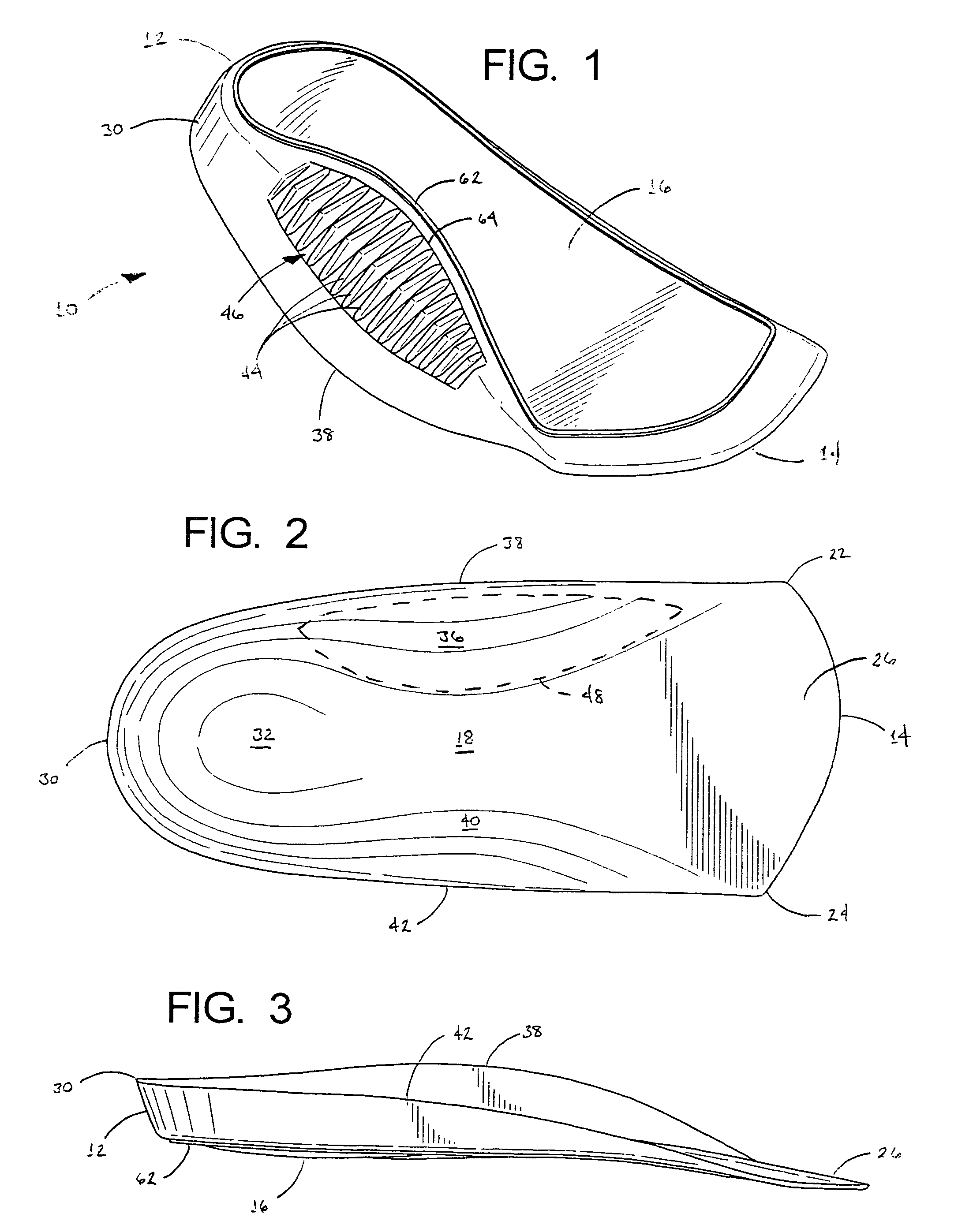 Molded orthotic insert