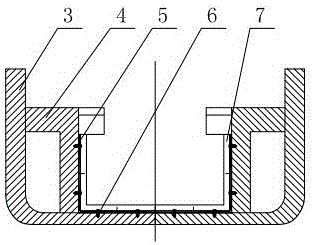 Calibration device for test measuring beam of wave load of ship