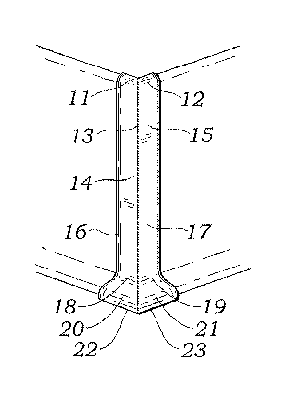 Cove base corner cover