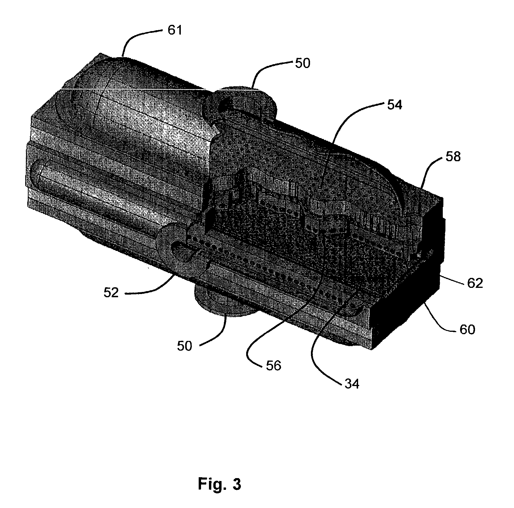 Multi-jet impingement cooled slab laser pumphead and method