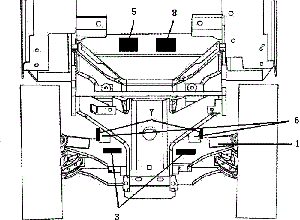 Method for real-time monitoring of stability of balance weight type fork truck