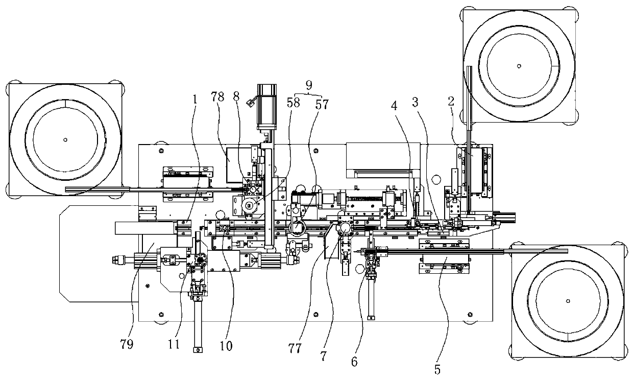 Full-automatic assembly machine of shift switch