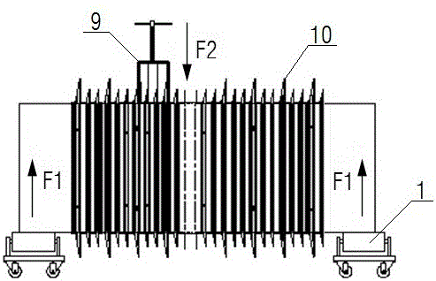 Supporting unit and supporting device for repairing umbrella skirt of insulator