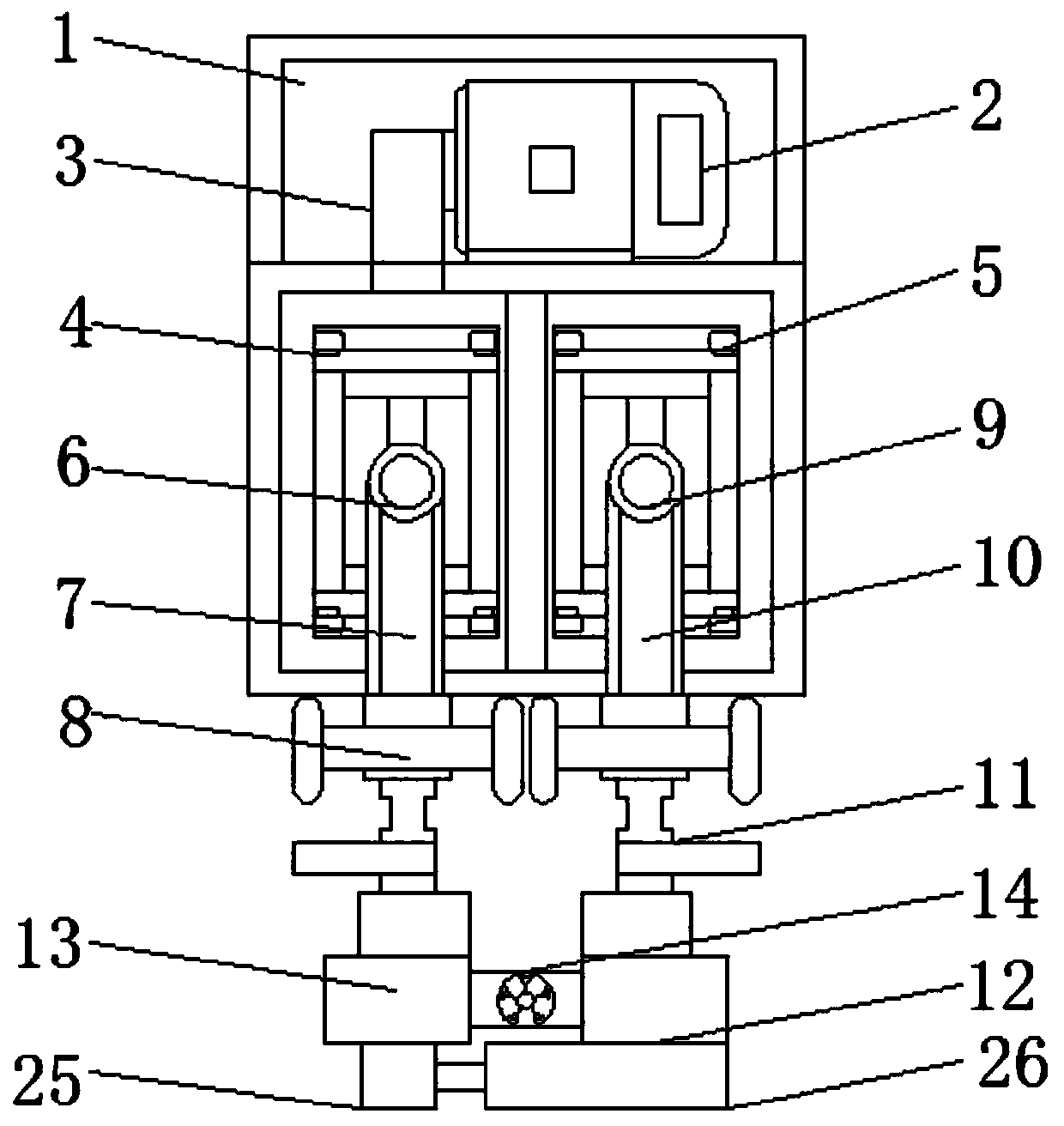 Emergency reset system for combined type railway large-scale road maintenance machine