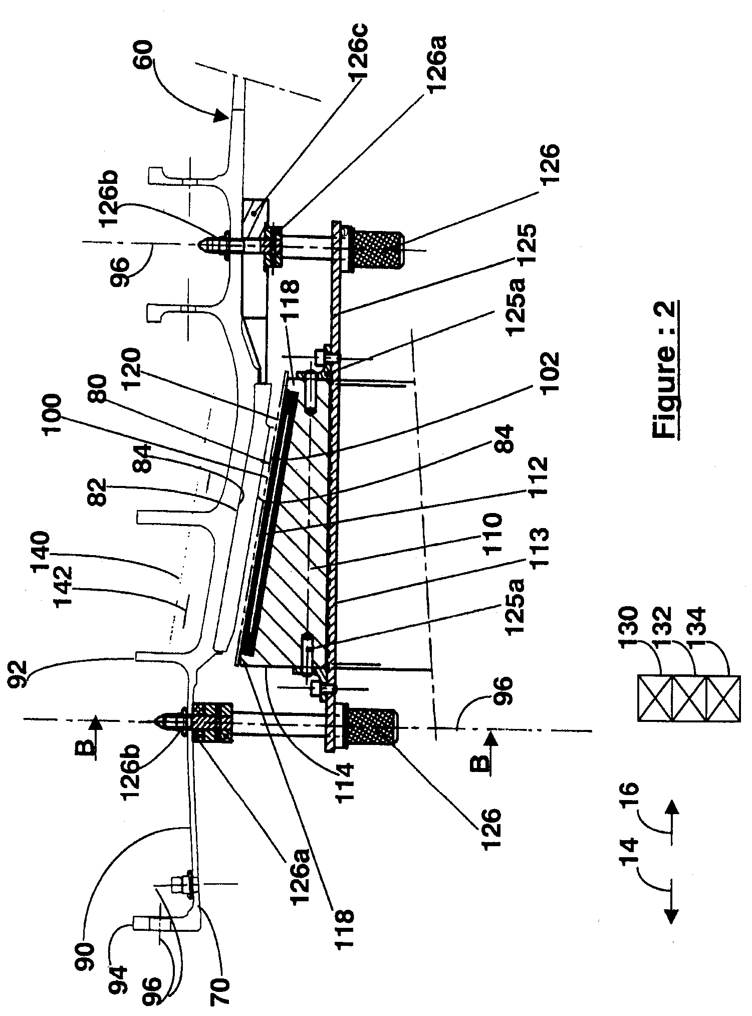 Method of replacing an abradable portion on the casing on a turbojet fan