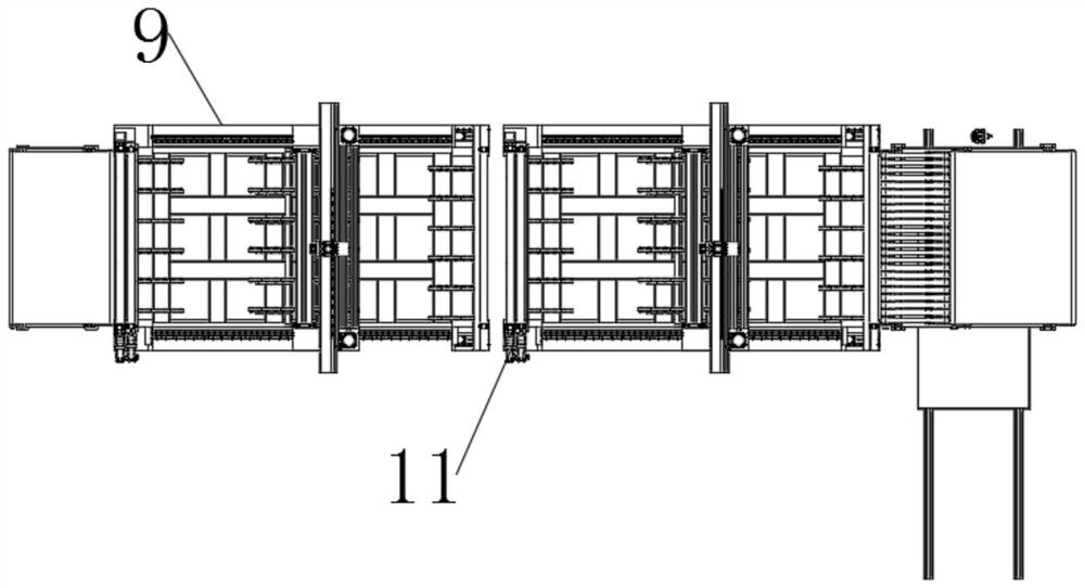 Common line of swing shear blanking line and laser blanking line