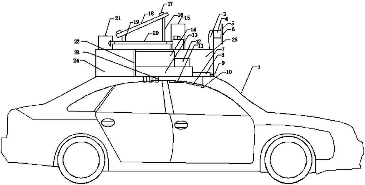 Automatic temperature regulation system for new energy automobile and using method thereof