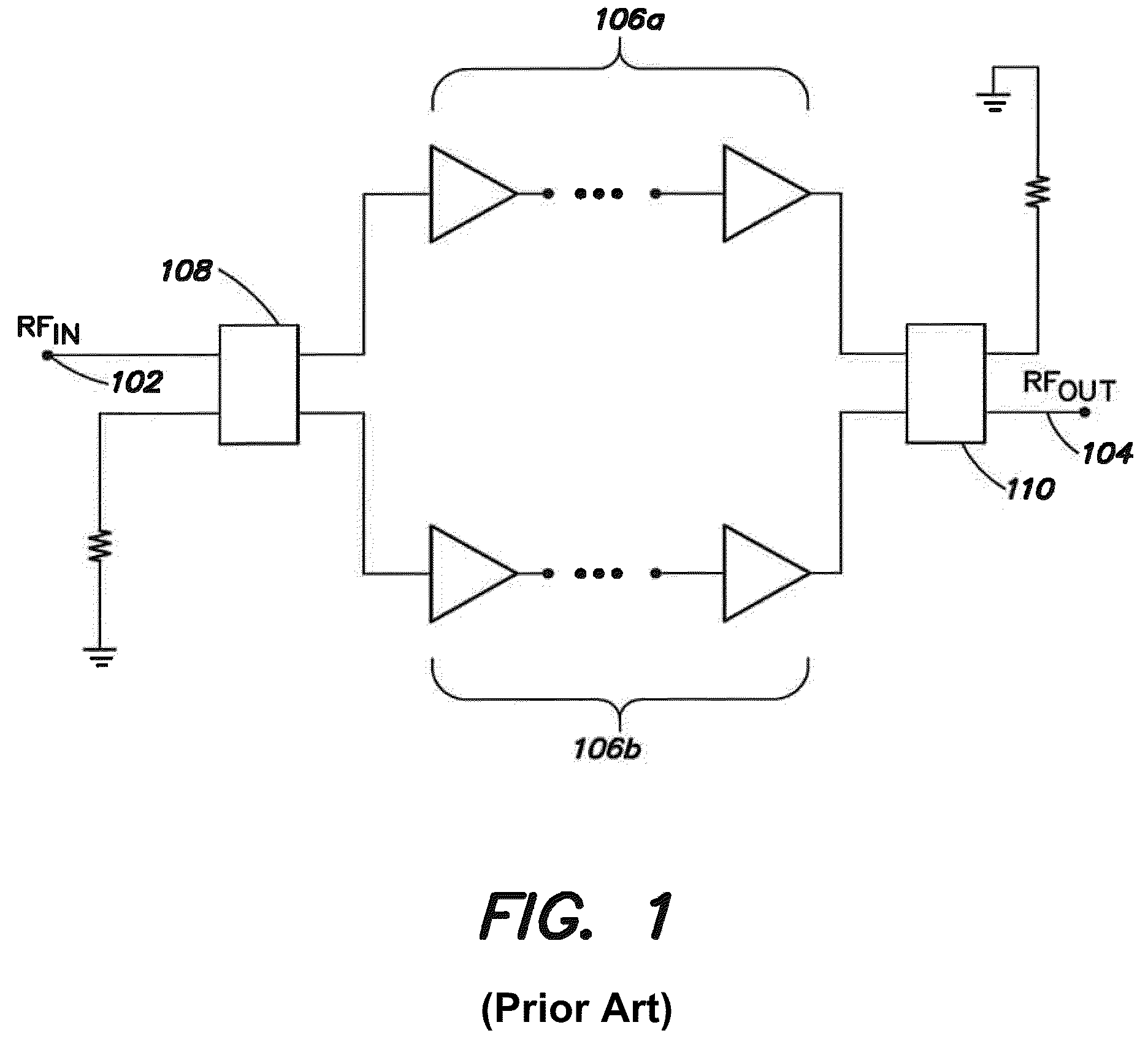 Switchable balanced amplifier