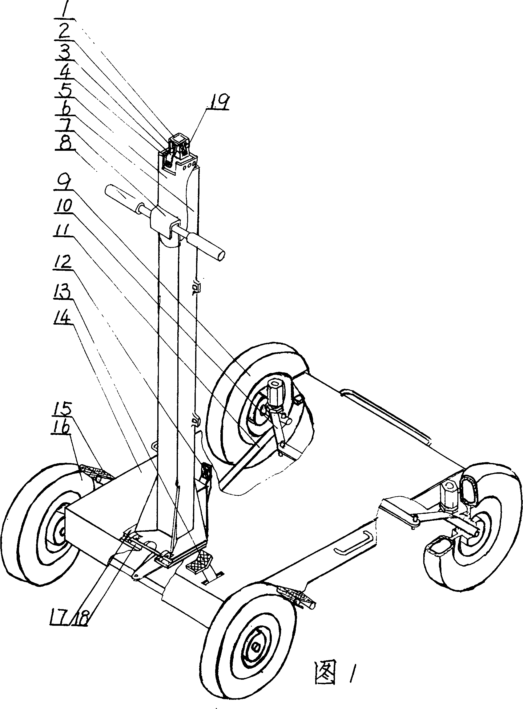 Portable vehicle for lighting