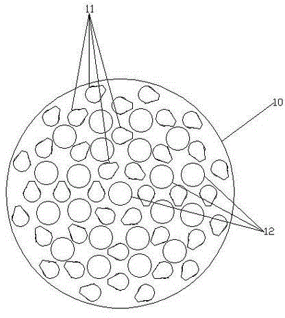 Extracting pot with homogenization baffle plate