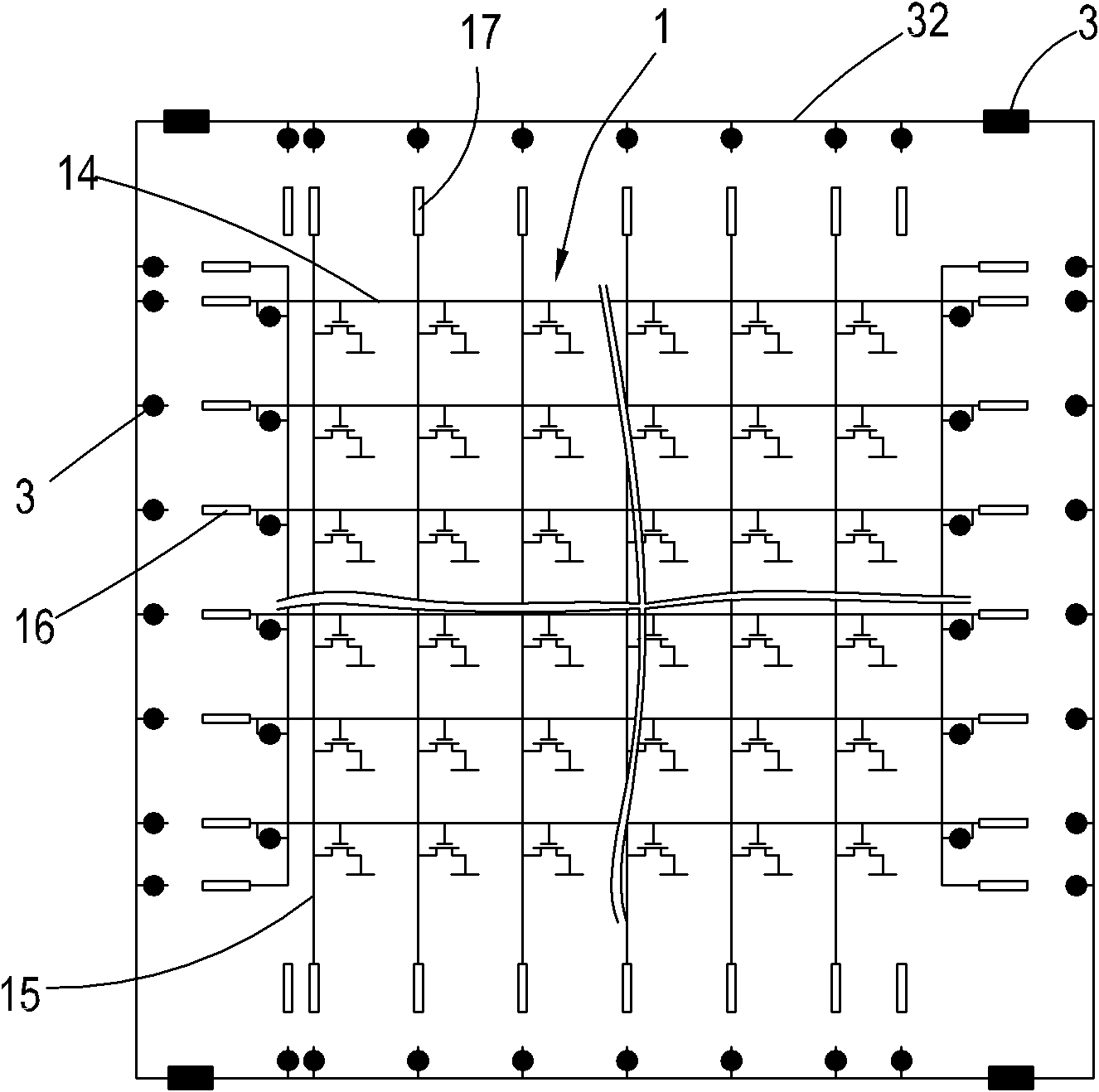 Manufacturing method of protection circuit for array unit of image sensor