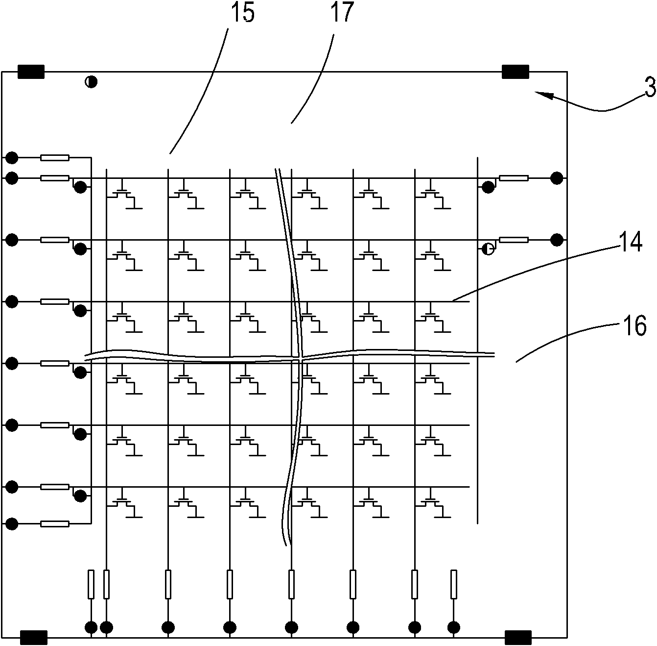 Manufacturing method of protection circuit for array unit of image sensor