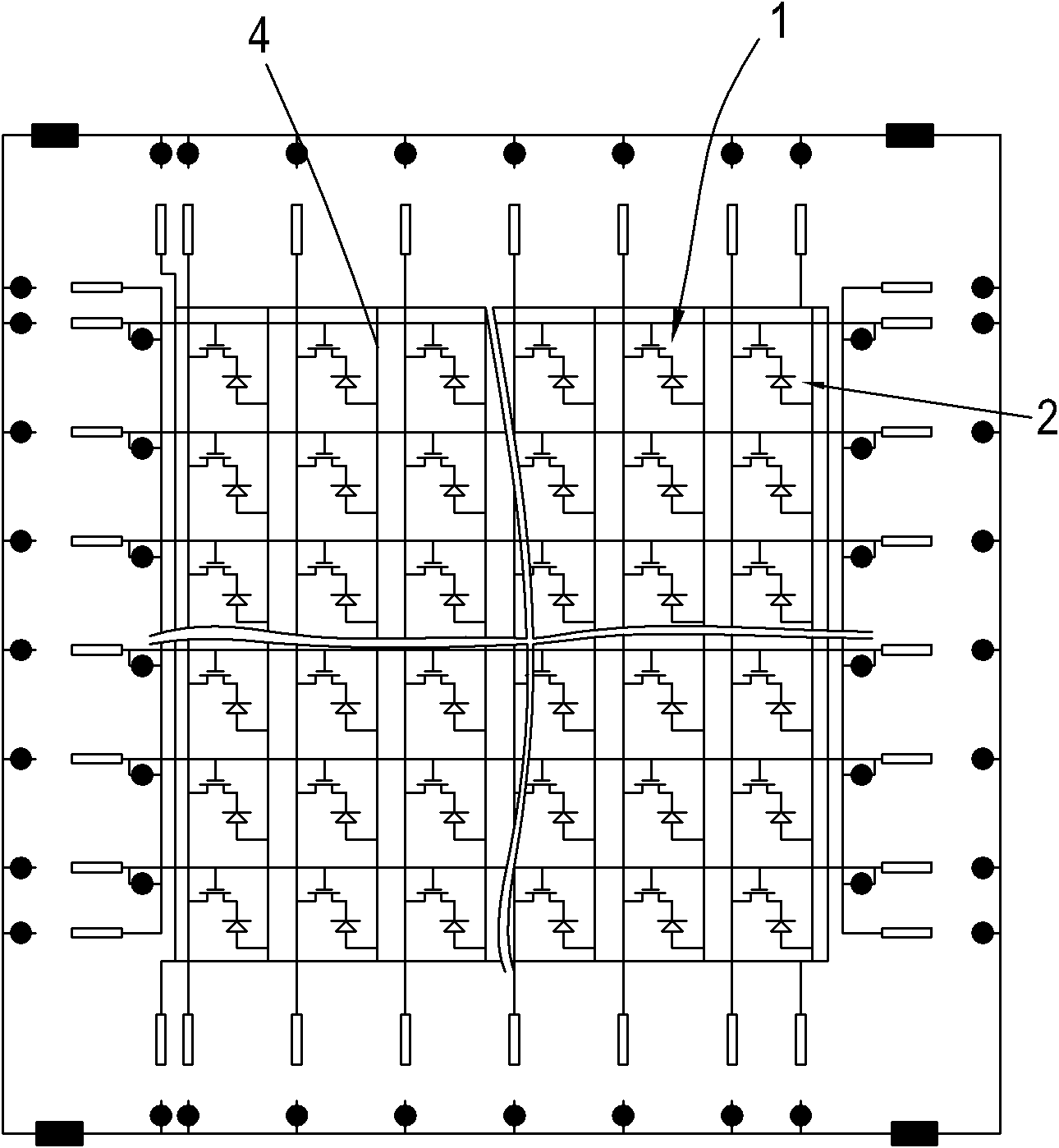 Manufacturing method of protection circuit for array unit of image sensor