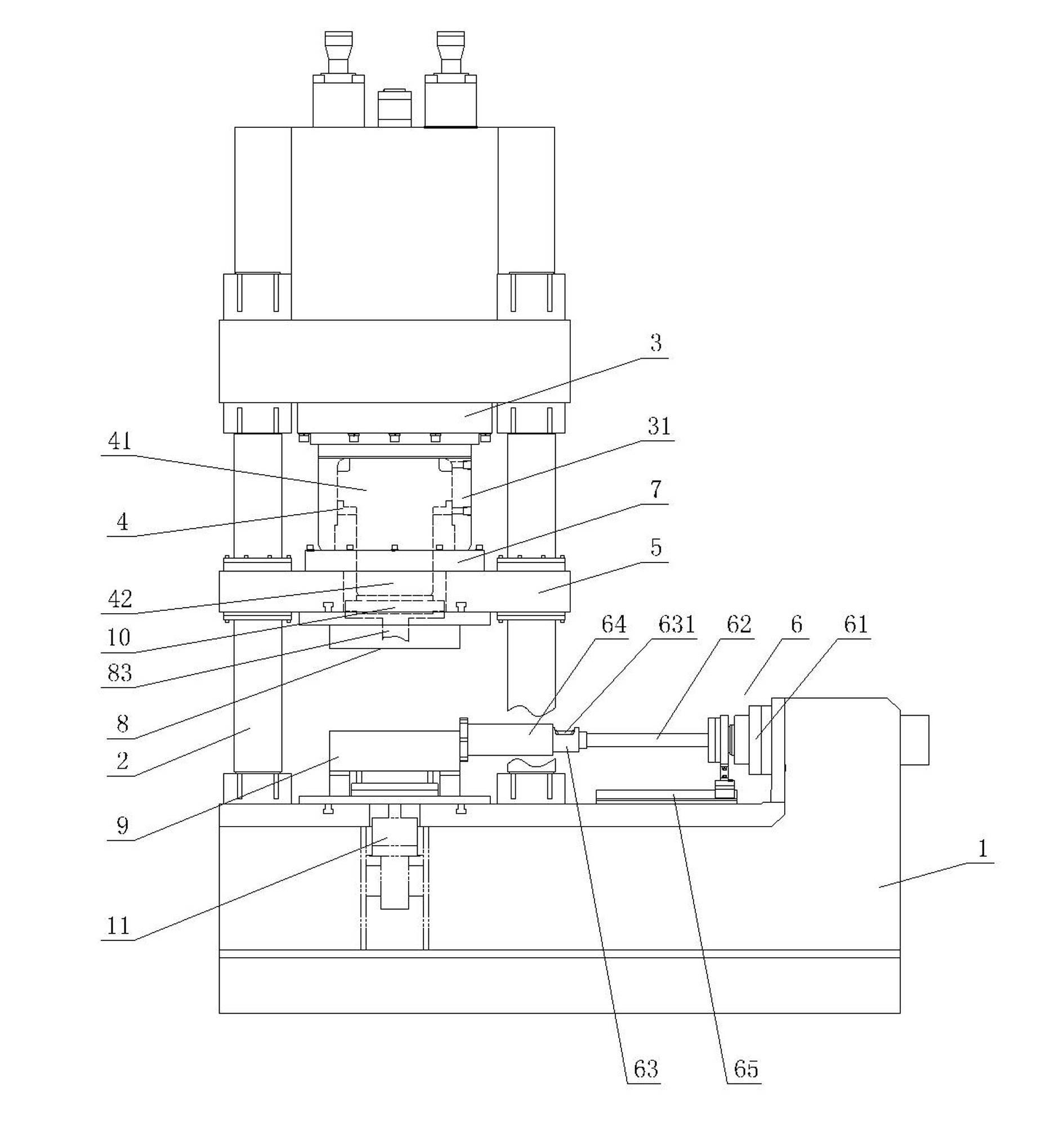 Casting-forging hydropress and method for casting and forging product thereof