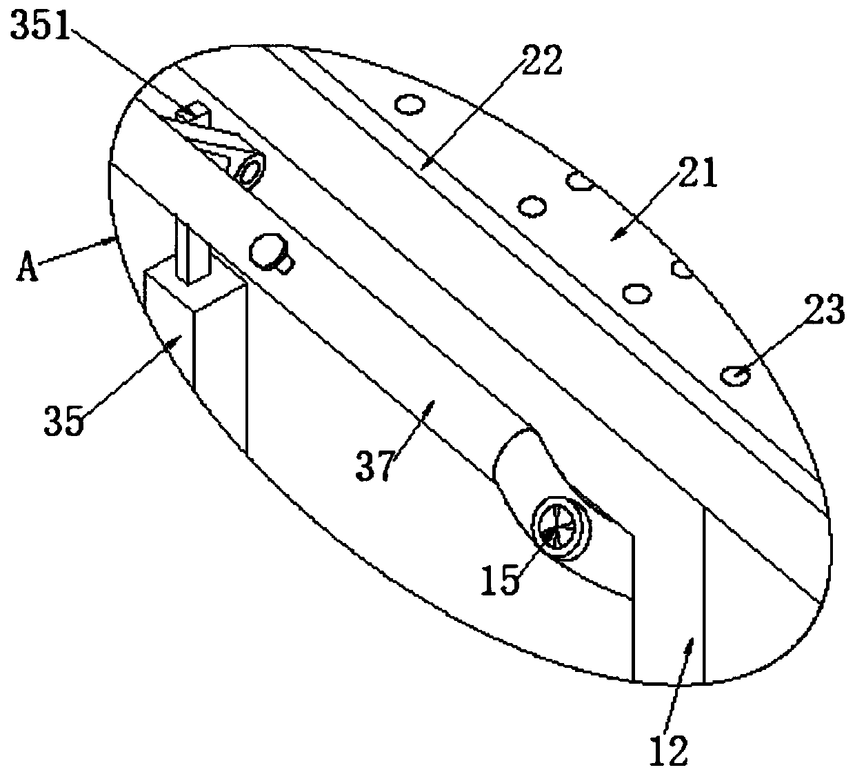 Environment-friendly rainwater collecting device for garden landscapes and irrigation device thereof