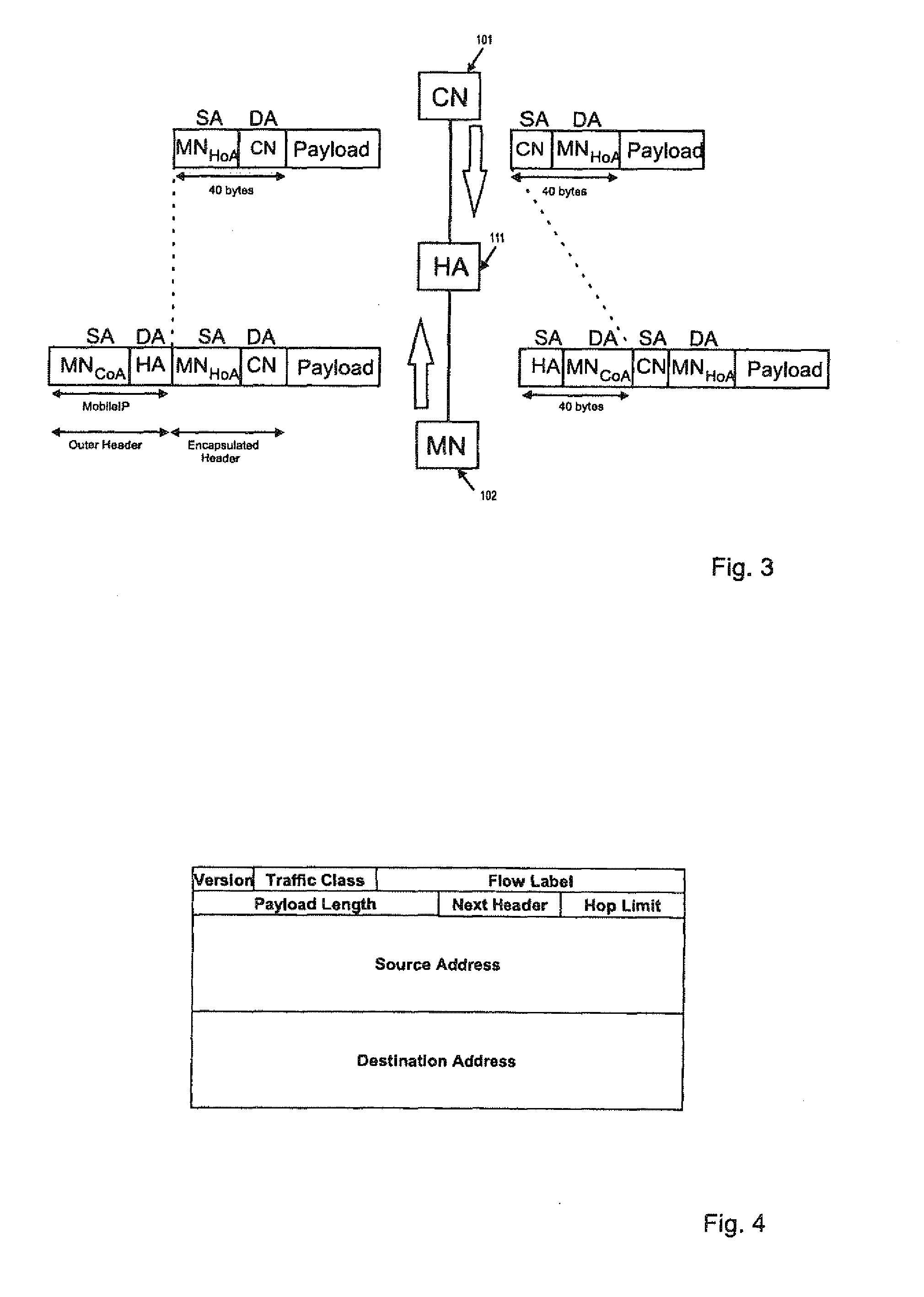 Header Size Reduction of Data Packets