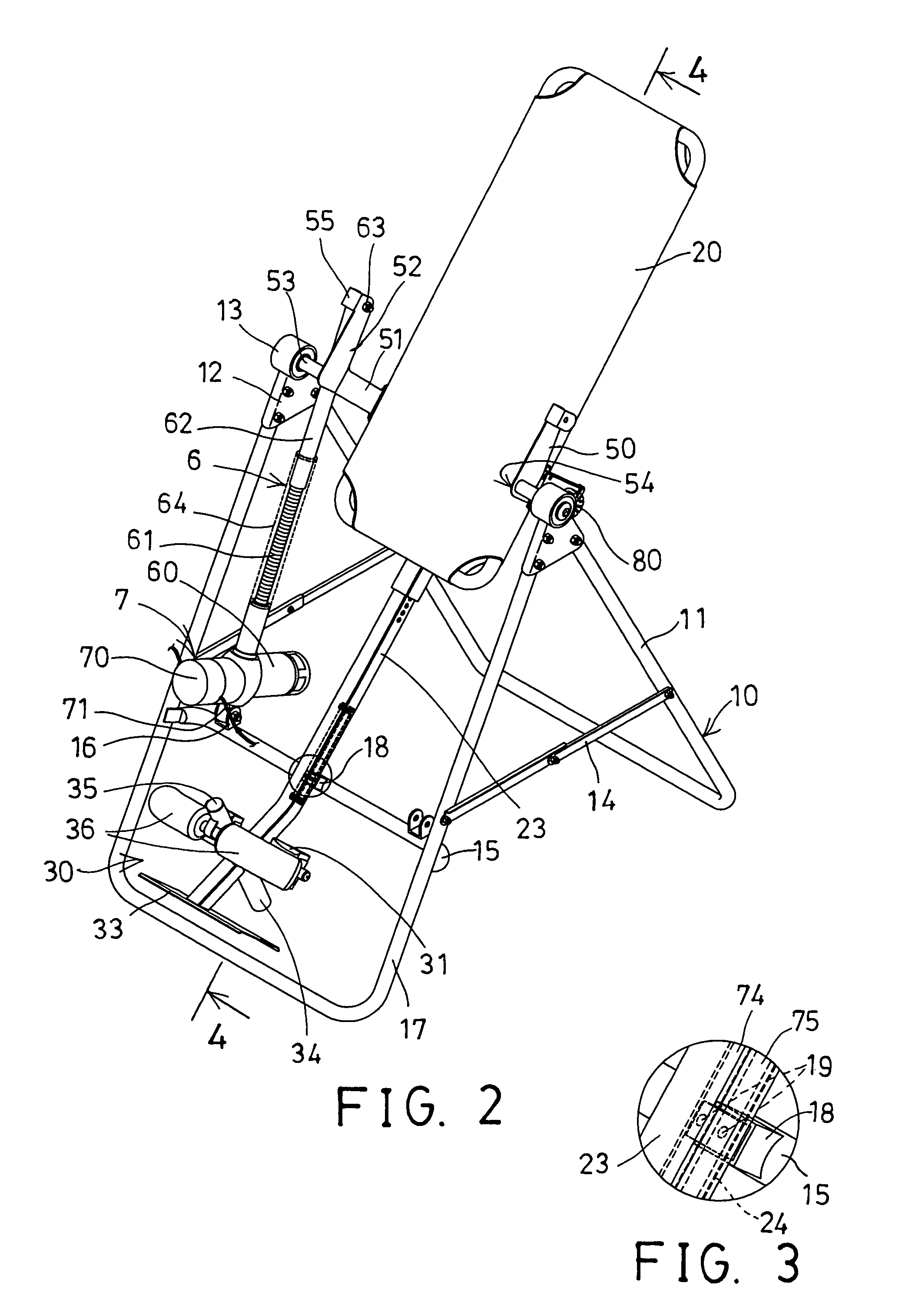 Power driven tilting inversion exerciser