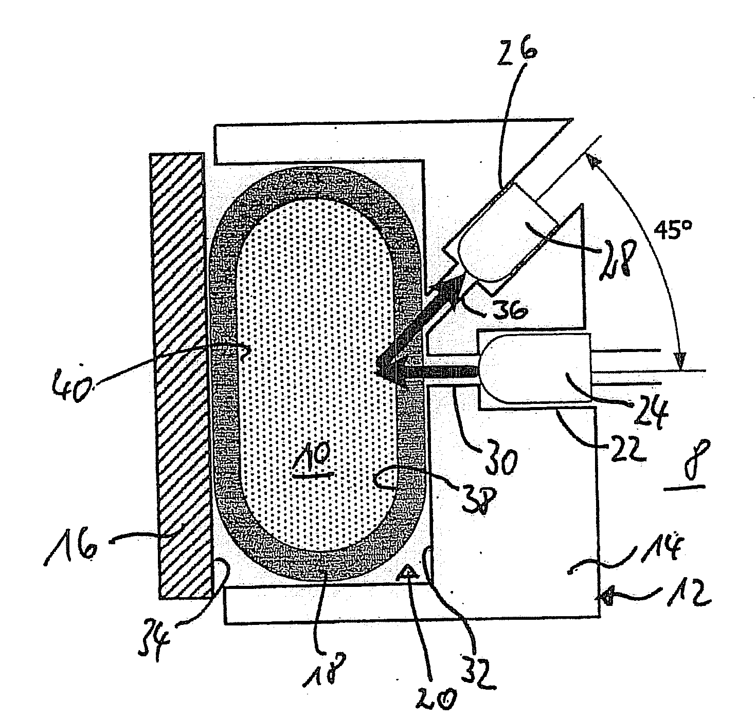 Spectroscopic detector and method for determining the presence of blood and biological marker substances in liquids