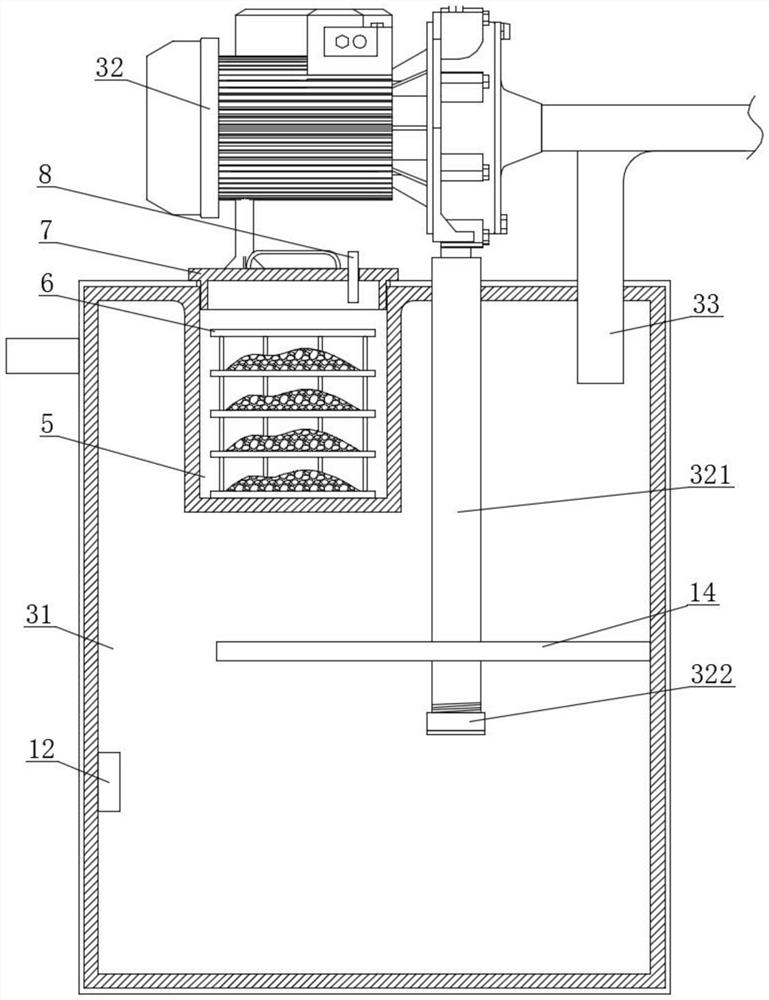 Flour mill with water cooling structure on movable millstone