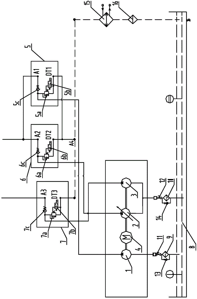 Hydraulic power control system for hydraulic plug type lifting system