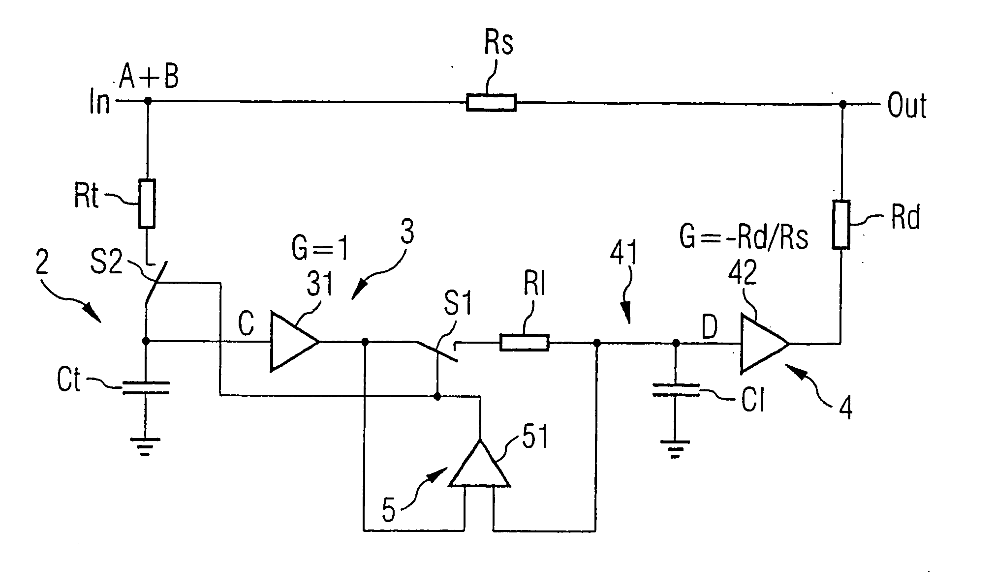 Analog DC compensation