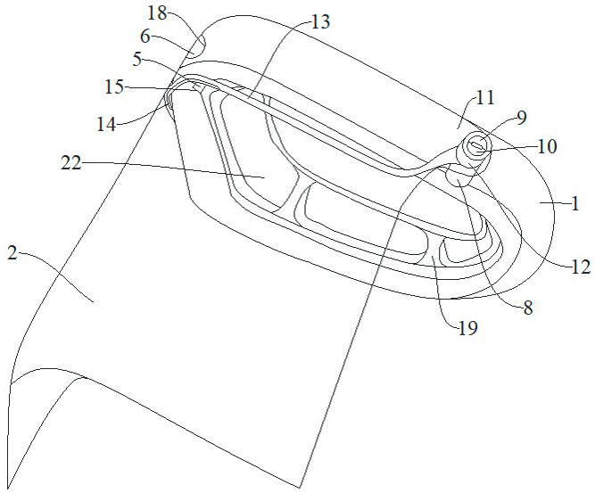 A protective mask with an integrated air conditioning device