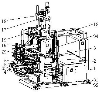 A multi-functional composite mold turning mold testing machine