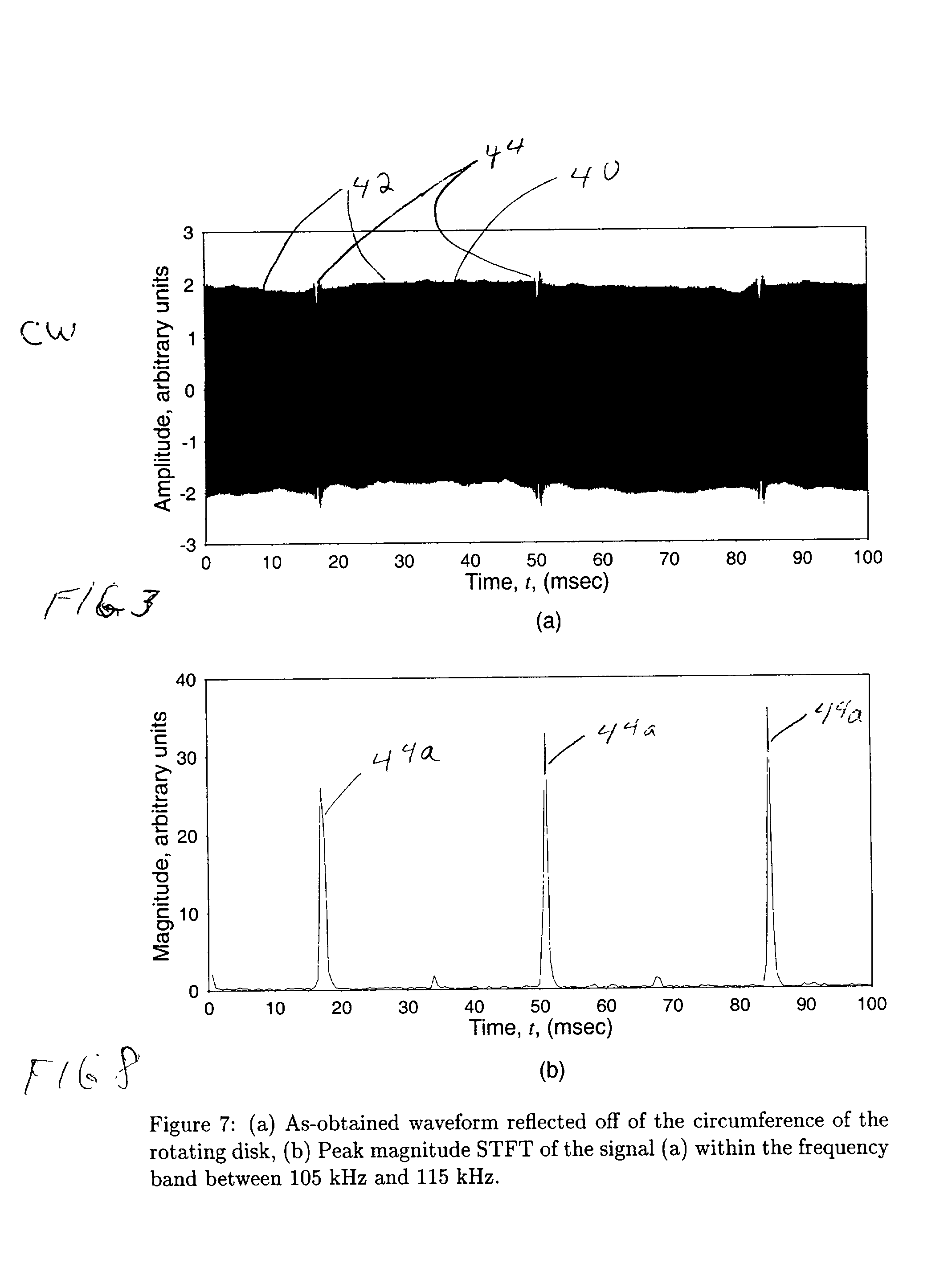 Flaw detection system using acoustic doppler effect