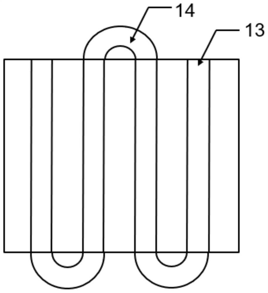 Separated type three-flow heat exchanger